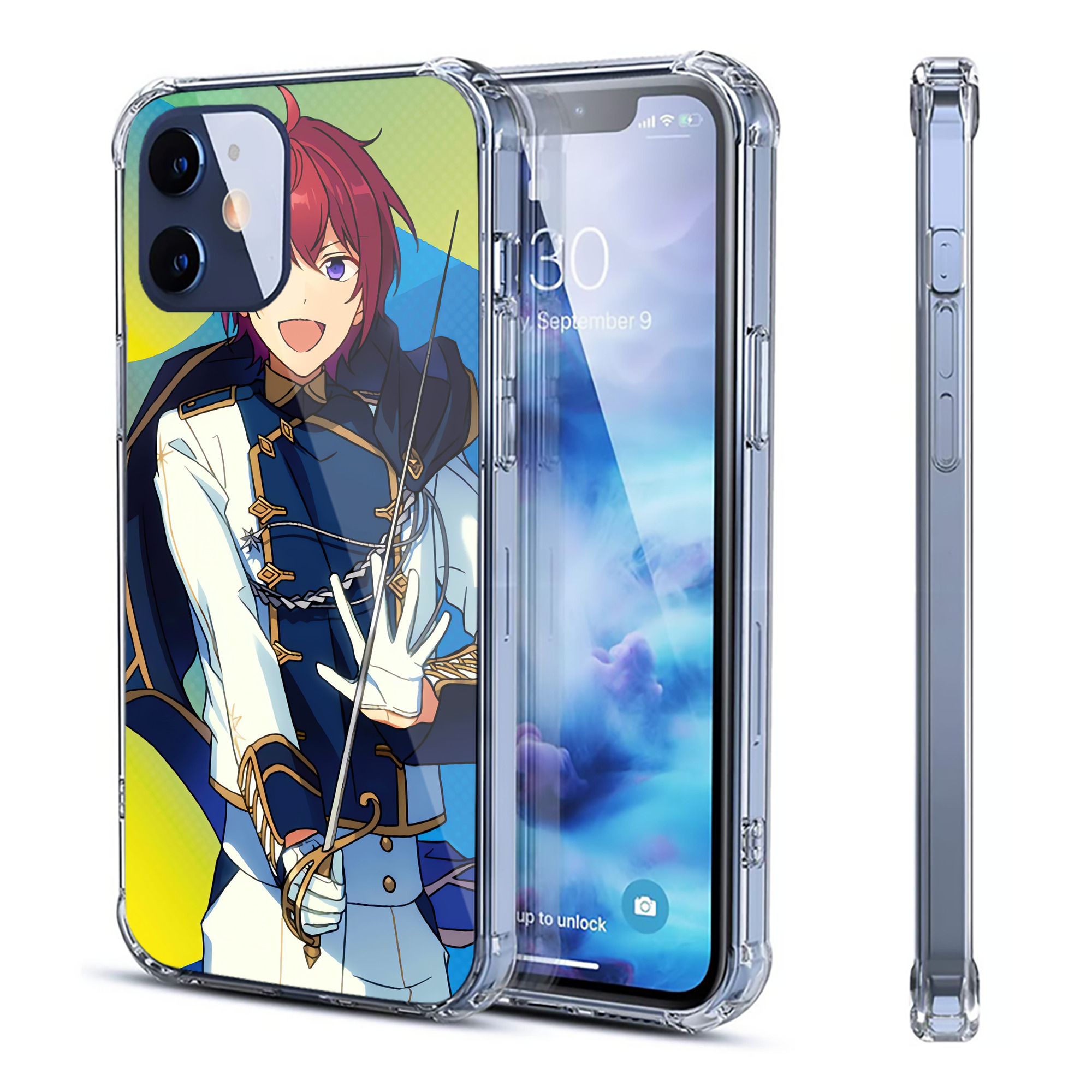 （画像用） あんさんぶるスターズ! Ensemble Stars 【iPhone 12シリーズ対応】透明スマホケース（クリアソフトケース）